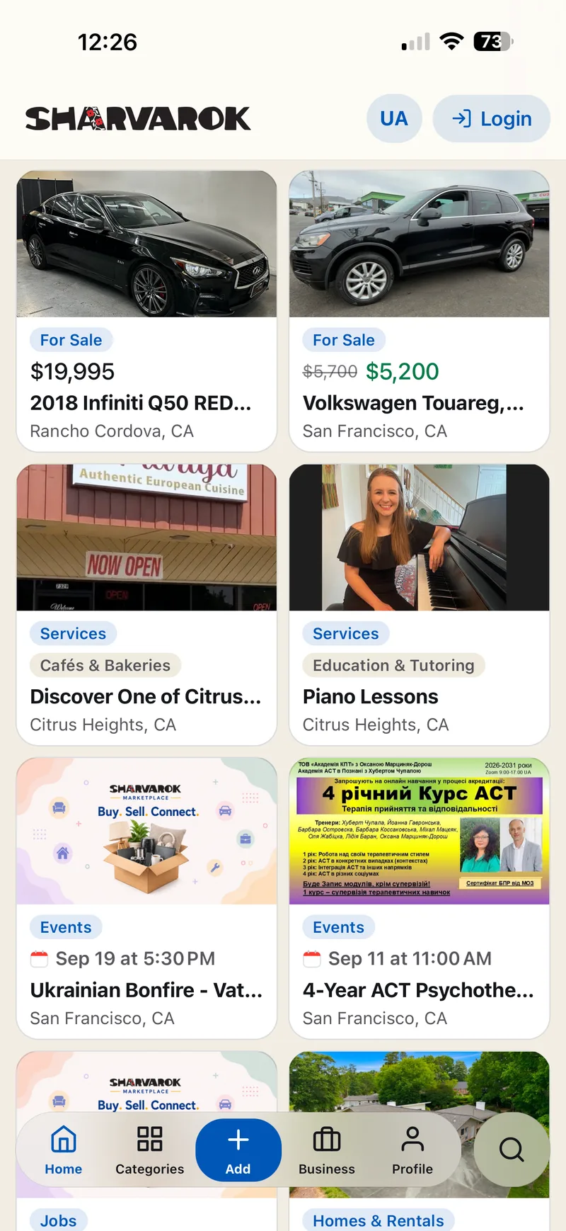 New listings across the U.S.