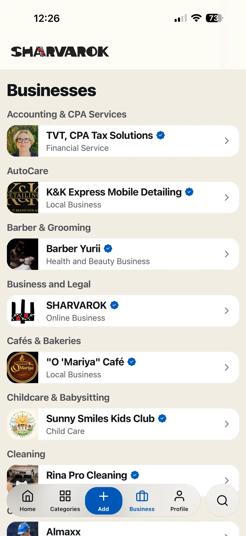 Directory of Ukrainian businesses